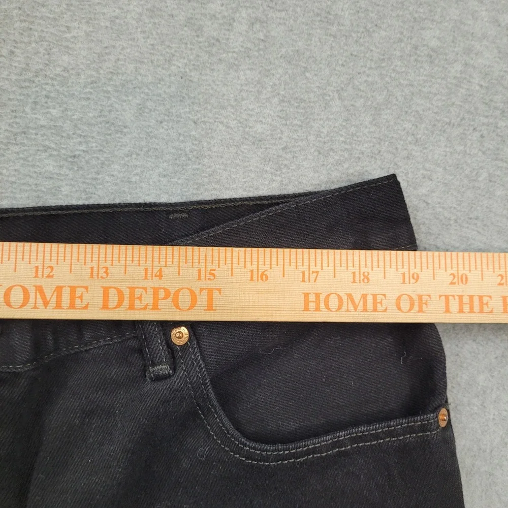 Levi's 517 Bootcut Jeans Mens 40x29 Black Raw Hem Denim‎ Pants